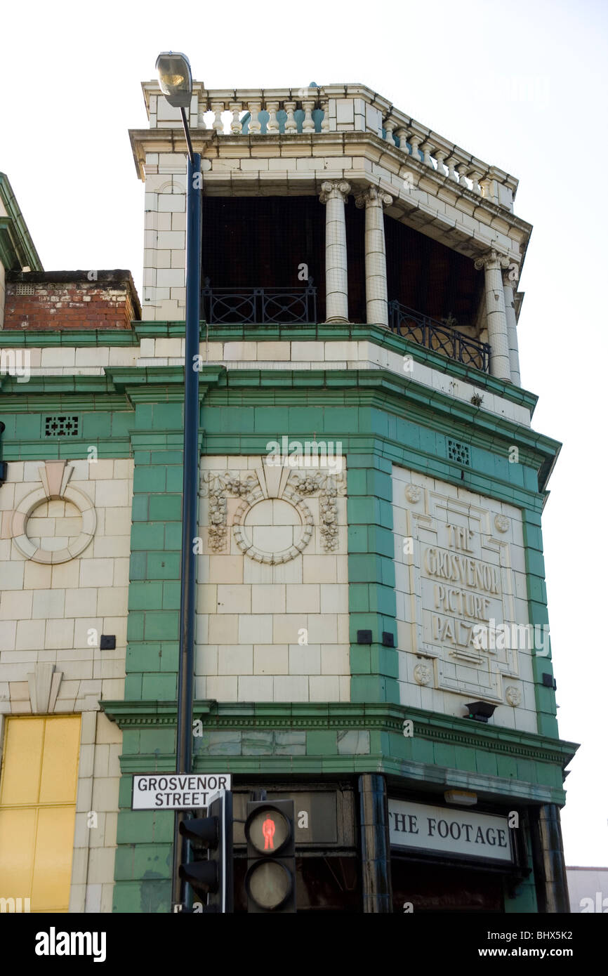 Old Grosvenor Picture Palace, now the Footage bar on Oxford Road, Manchester Stock Photo Alamy