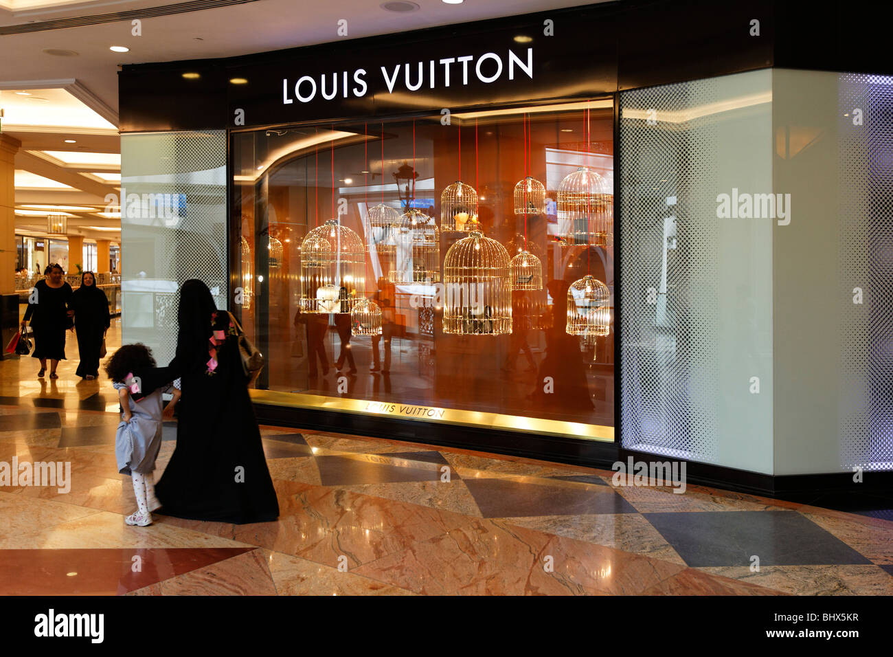 Dubai Mall of Emirates shopping mall  Stock Photo