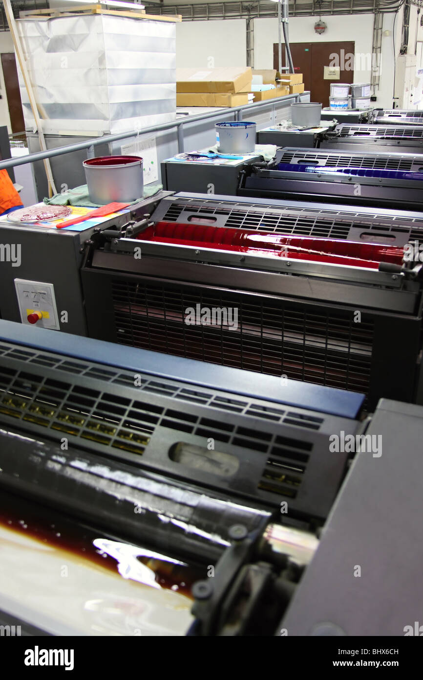 Offset printing press roller hires stock photography and images Alamy