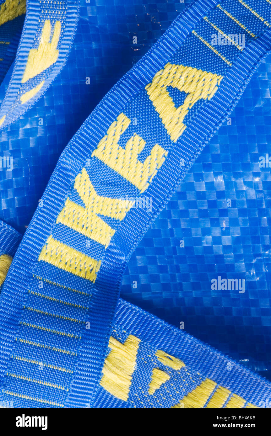 IKEA name on handles of reusable shopping bag Stock Photo Alamy