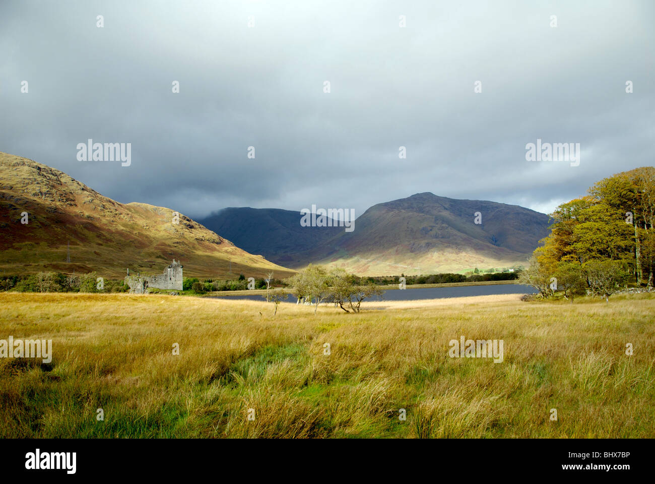 Kilfinnan Invergarry Highland Scotland UK Castle Loch Lochy Caledonian Canal Stock Photo