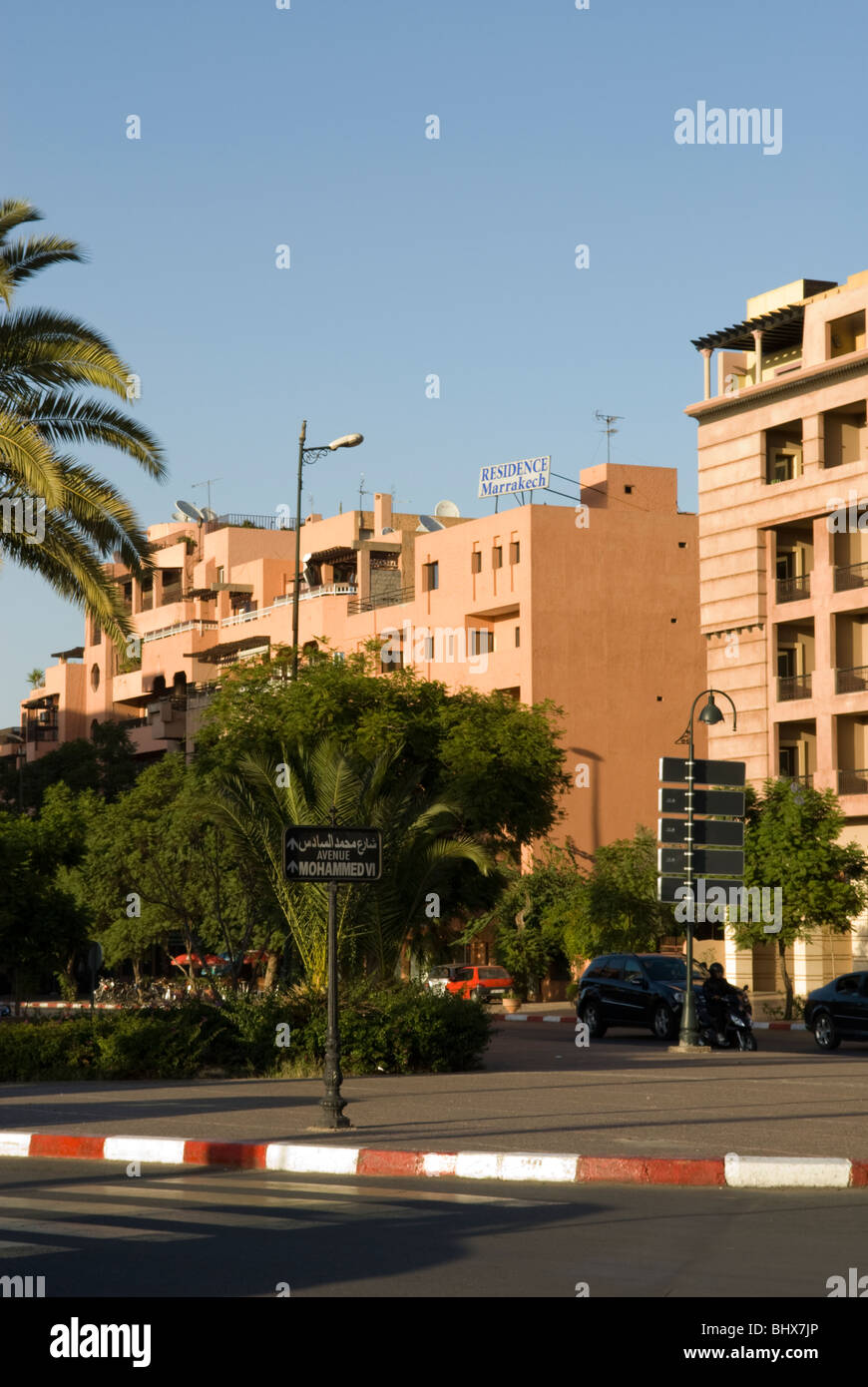 Avenue Mohammed VI, Marrakech, Morocco Stock Photo - Alamy