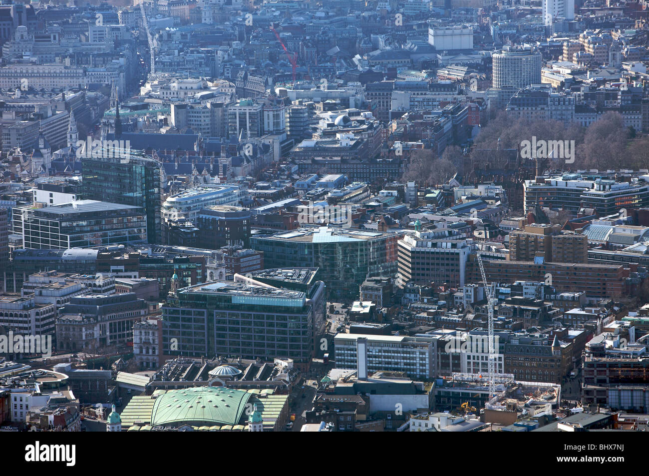 Aerial view Holborn, London. Stock Photo