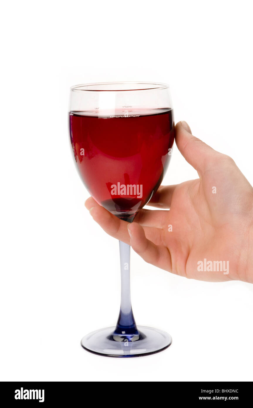 hand and wine glass Stock Photo - Alamy
