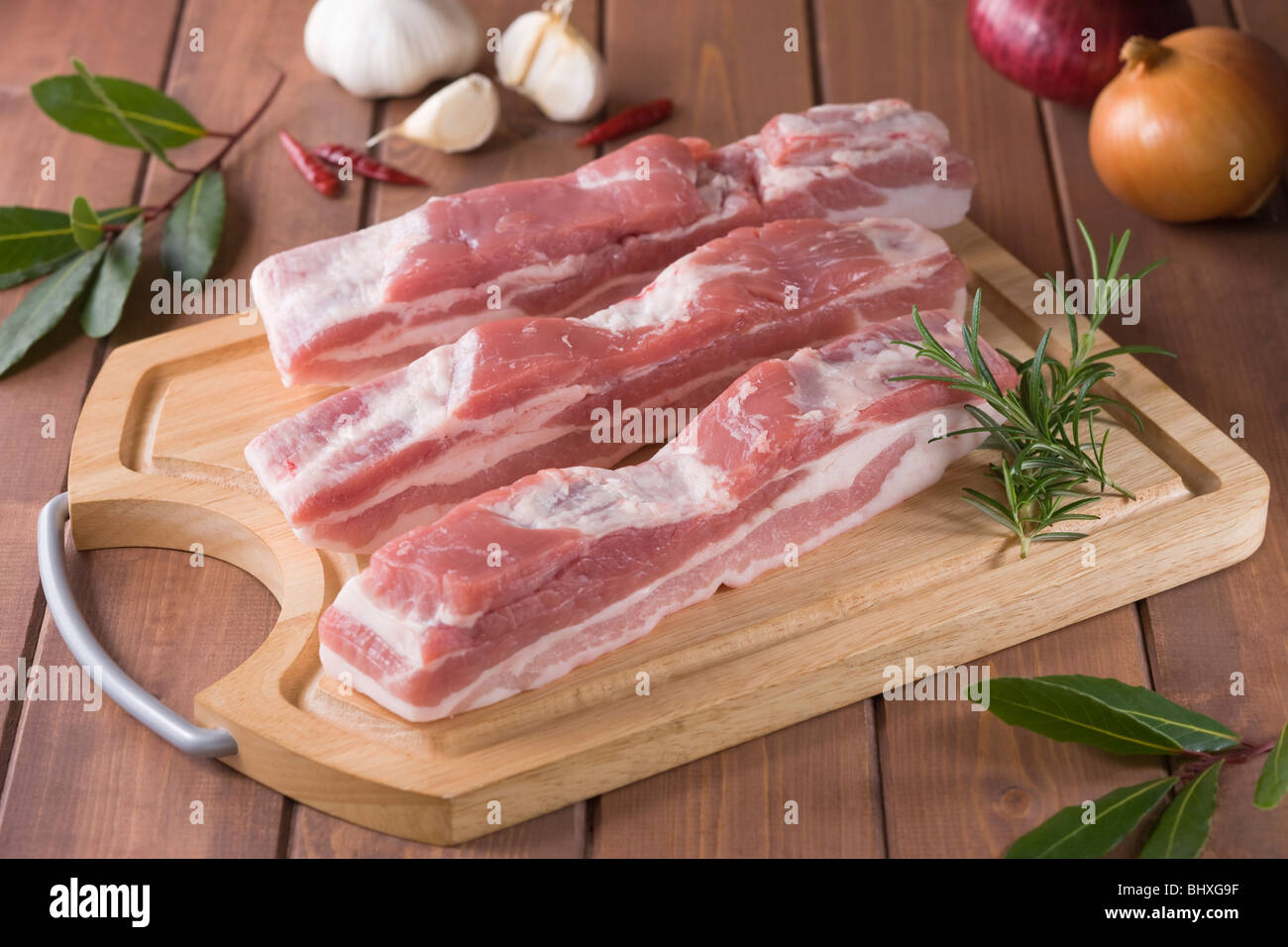 Pork Side Stock Photo