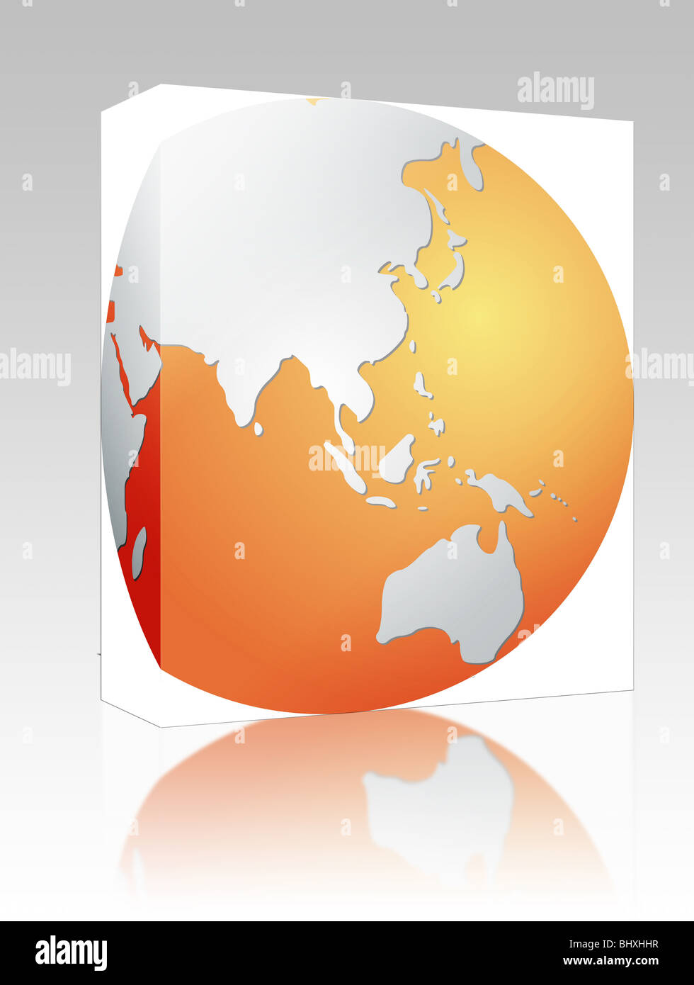 Software package box map of australia hi-res stock photography and ...