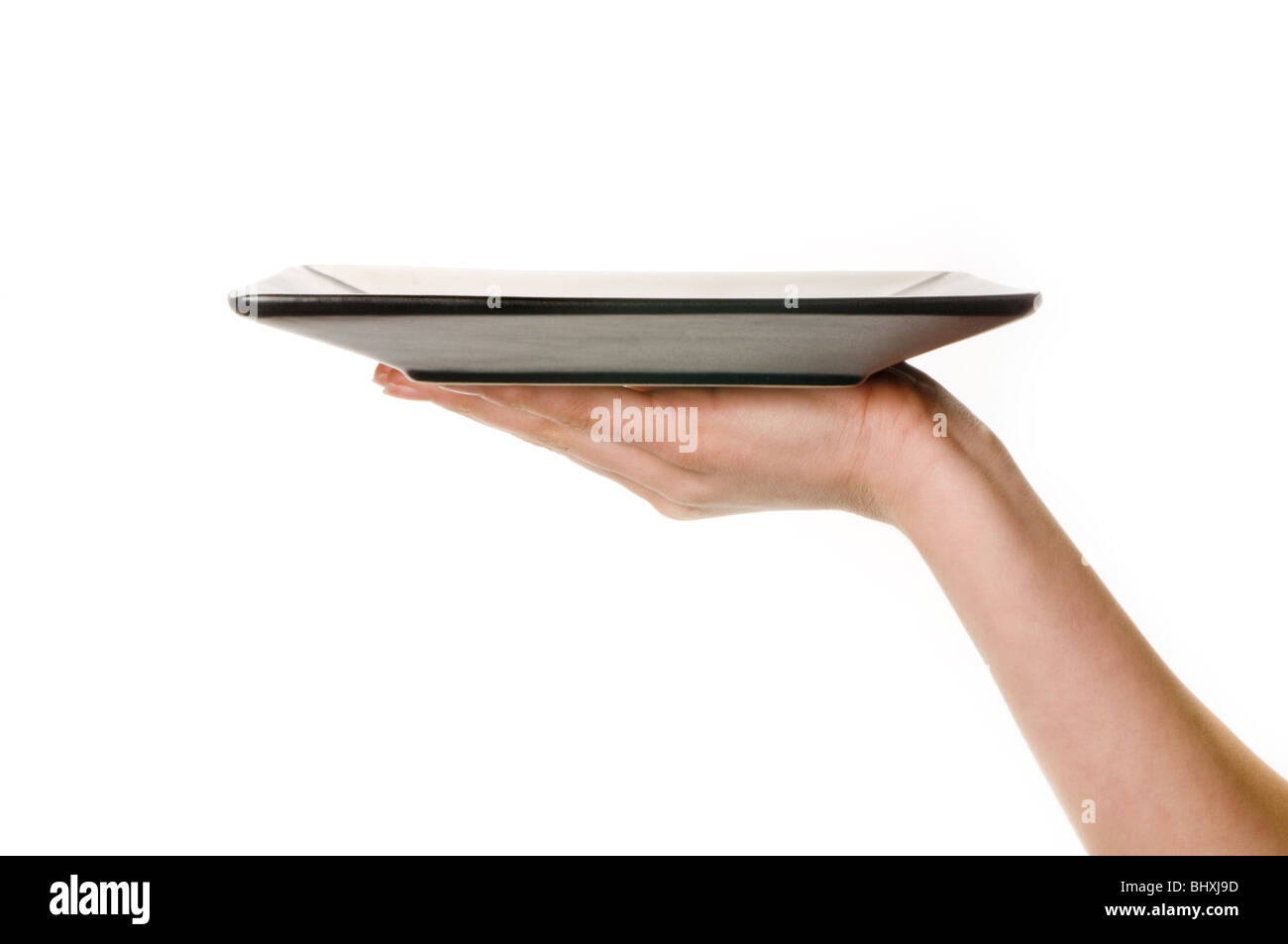 hand holding tray Stock Photo - Alamy