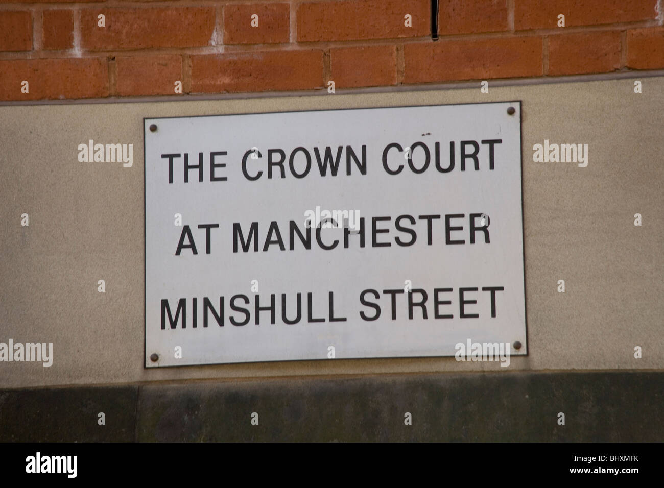 Manchester Crown Court on Minshull Street Manchester Stock Photo