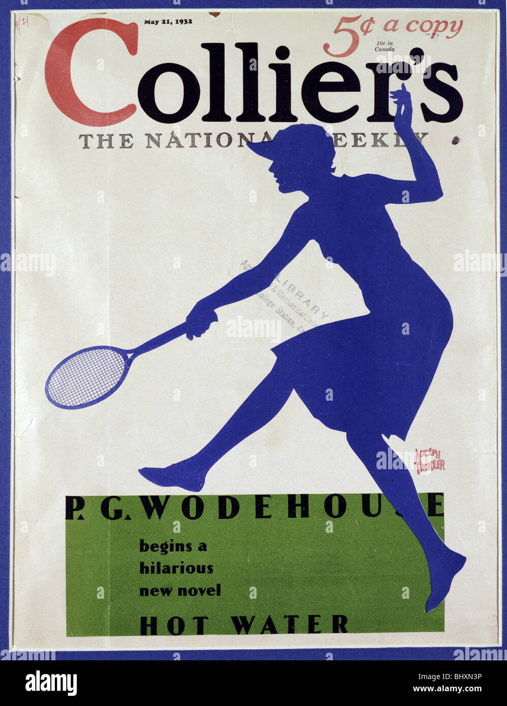 Cover of Collier's magazine, May 21, 1932. Artist: Unknown Stock Photo