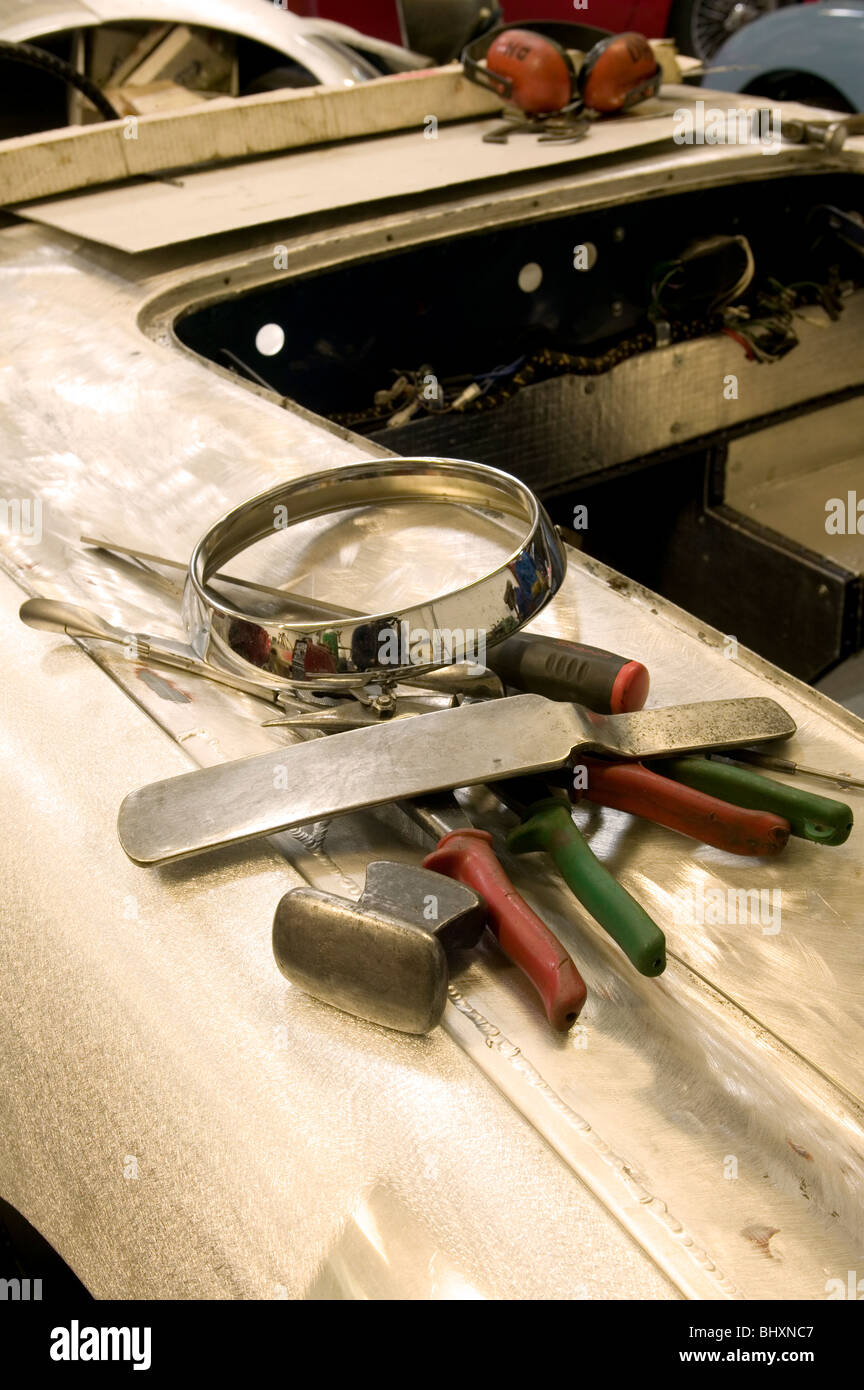 Body Shop metal working tools Stock Photo Alamy