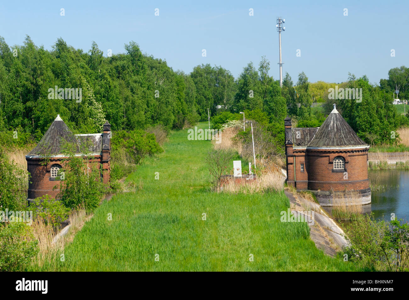Historic pump house at the former waterworks Kaltehofe Stock Photo Alamy