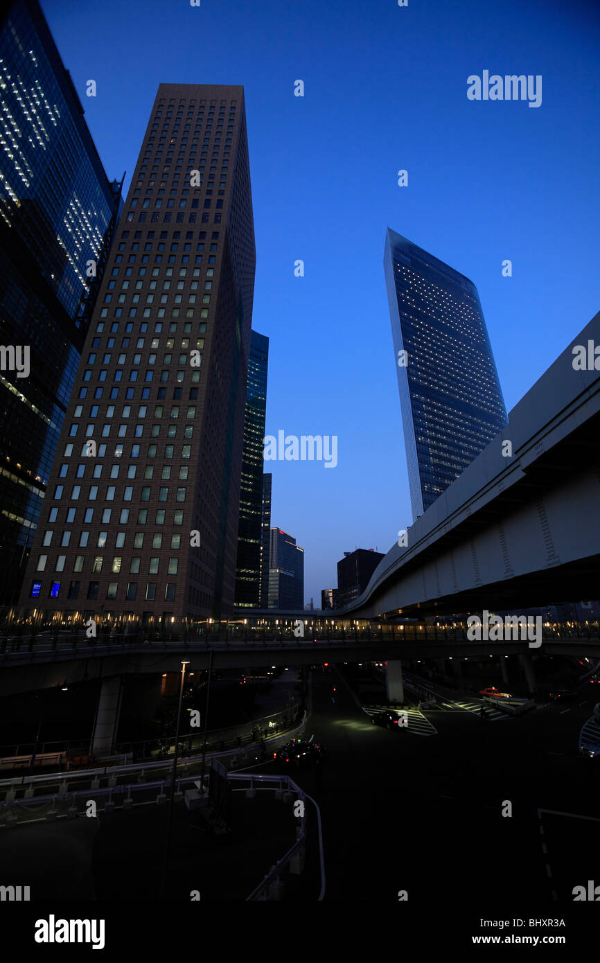 Shiodome, Minato, Tokyo Stock Photo