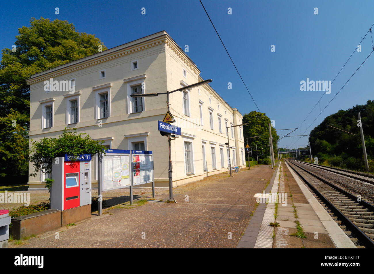 Station in Friedrichsruh, SchleswigHolstein, Germany, Europe Stock