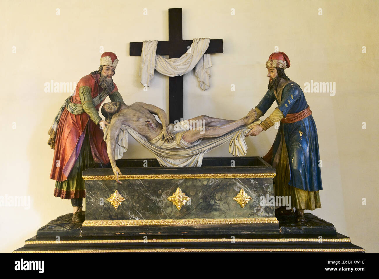 figure Jesus in the parish church Heiligen Blut, Graz, Styria, Austria, Europa Stock Photo