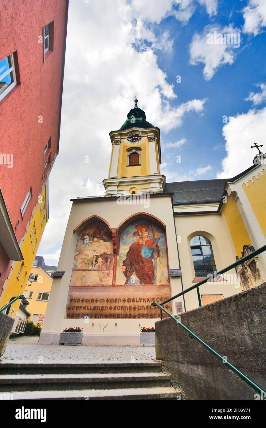 parish church in Gmunden, Upper Austria, Austria Stock Photo