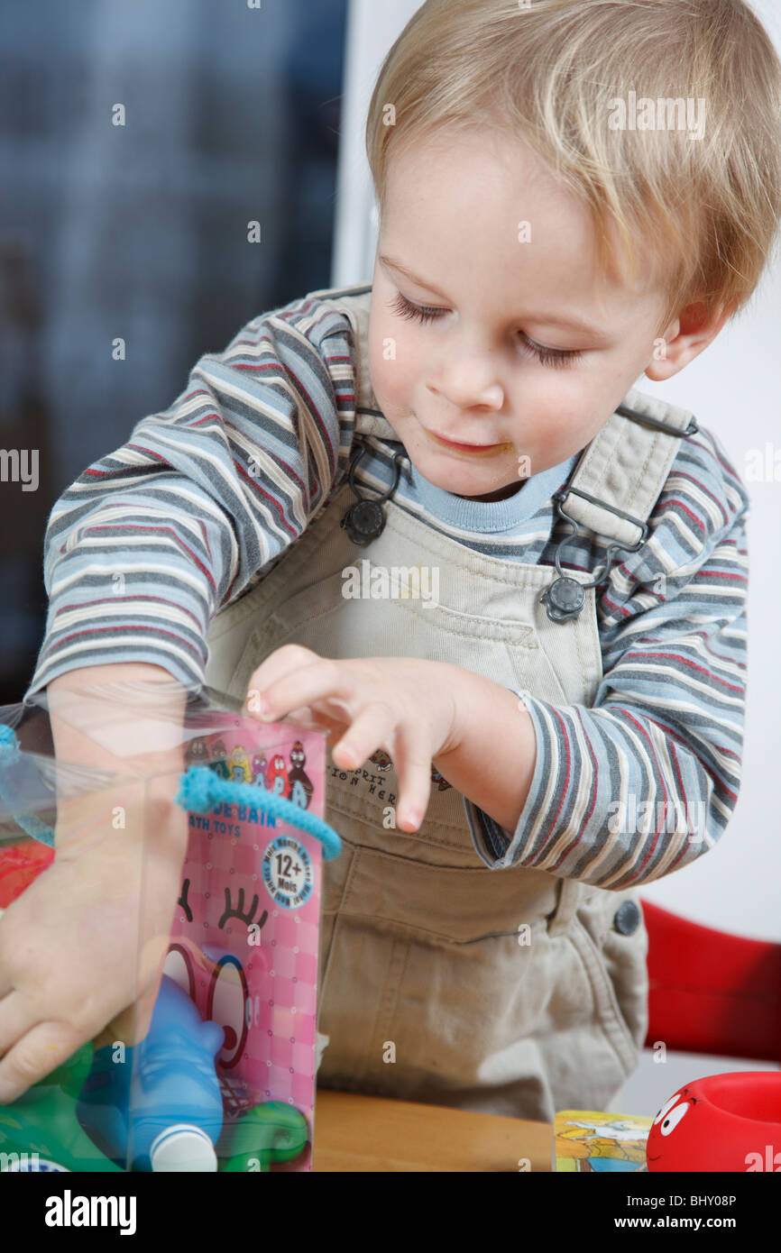 birthday of a two year old child Stock Photo Alamy