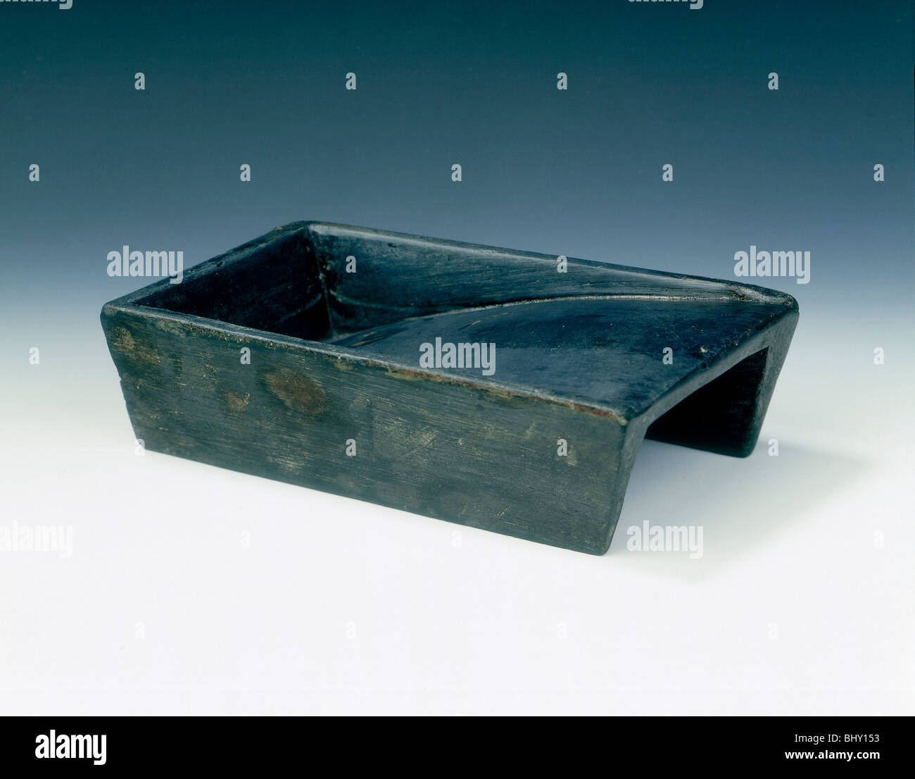 Inkstone in the shape of a rice sieve, China, Song dynasty. Artist: Unknown Stock Photo
