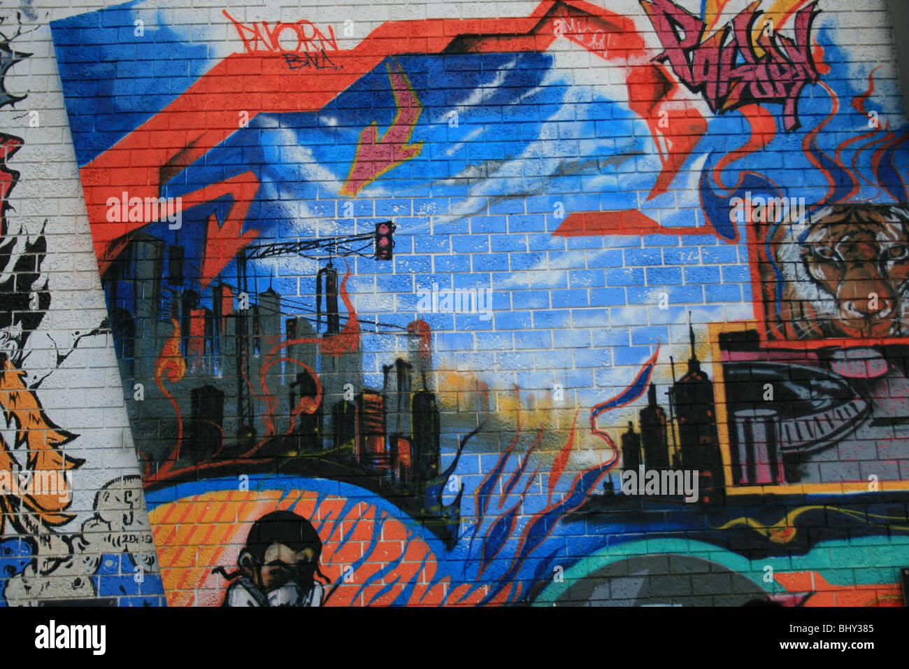 Thai graffiti art, Bangkok, Thailand Stock Photo Alamy