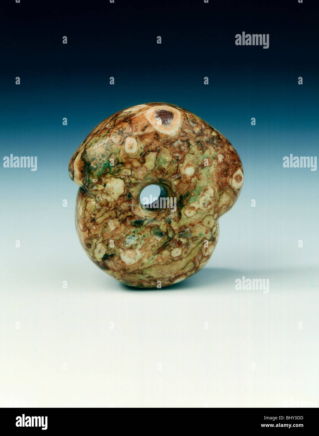 Jade pudding stone ring, neoloithic, Chahai type, northern China, c4700