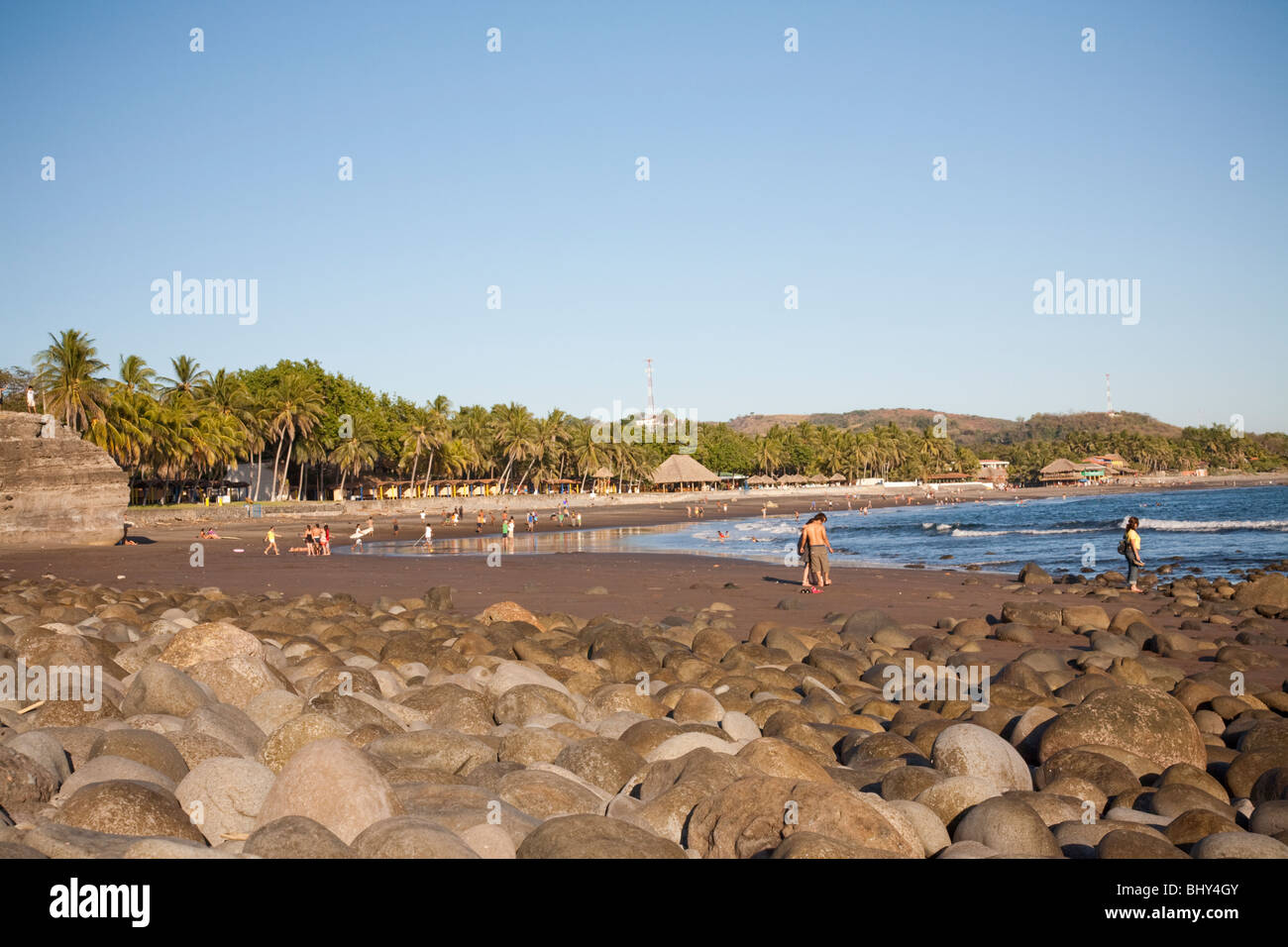 El Tunco Beach, El Salvador Stock Photo - Alamy