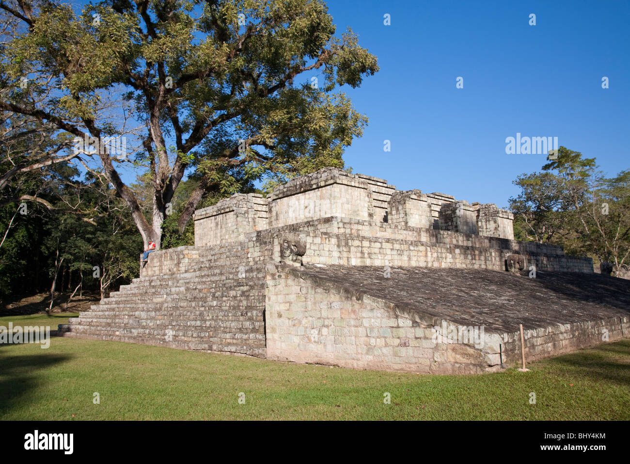Ball Court, Copan Ruinas, Honduras Stock Photo