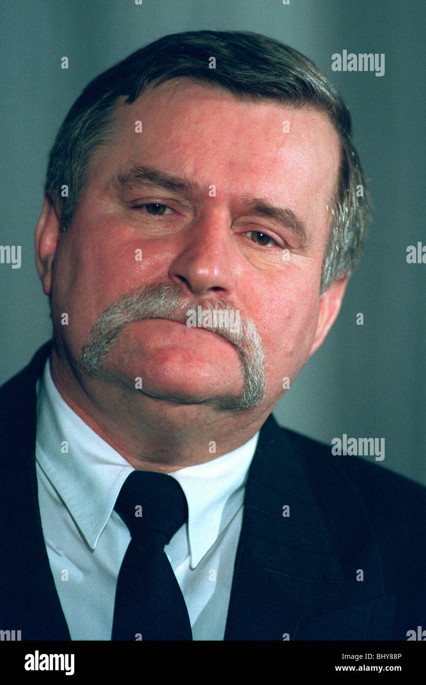 LECH WALESA PRESIDENT OF POLAND 17 May 1991 Stock Photo