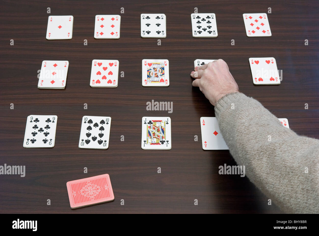 Solitaire Game Of Cards High Resolution Stock Photography And Images Alamy