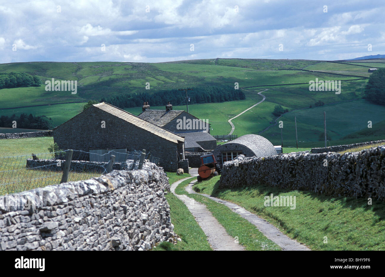 New House Farm part of National Nature Reserve near Malham Yorkshire England Stock Photo