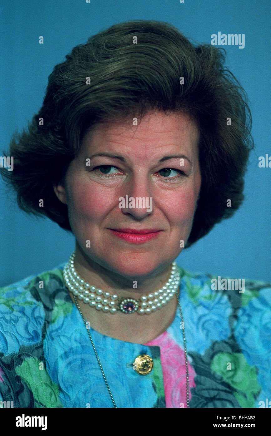 EMMA NICHOLSON MP CONSERVATIVE PARTY DEVON WEST 02 July 1991 Stock Photo