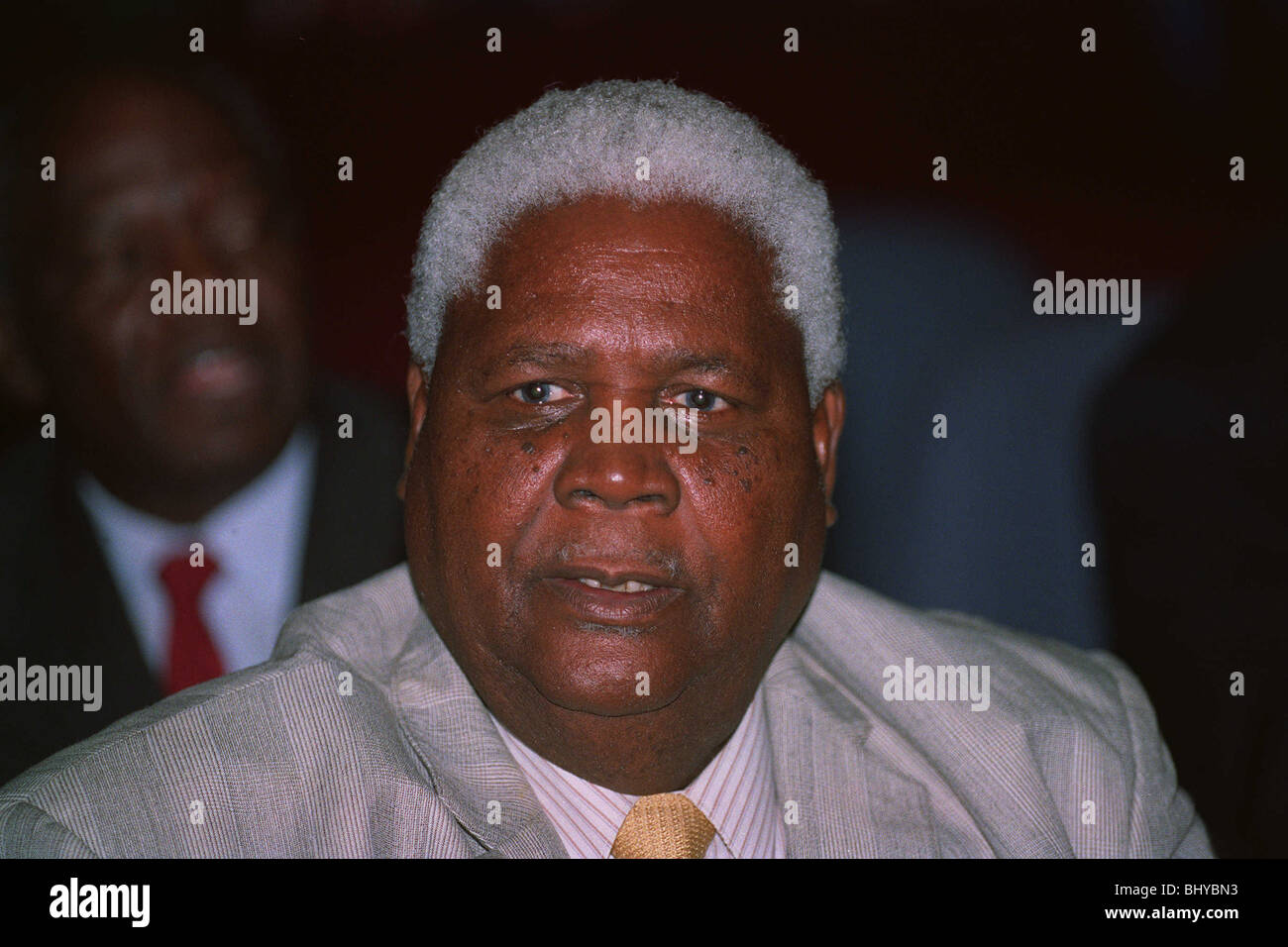 JOSHUA NKOMO VICE-PRESIDENT OF ZIMBABWE 09 December 1991 Stock Photo