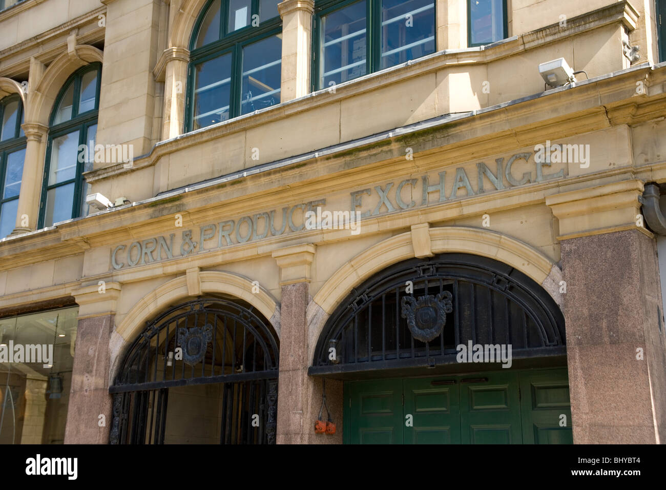 Corn and Produce Exchange Building in Exchange Square Manchester Stock