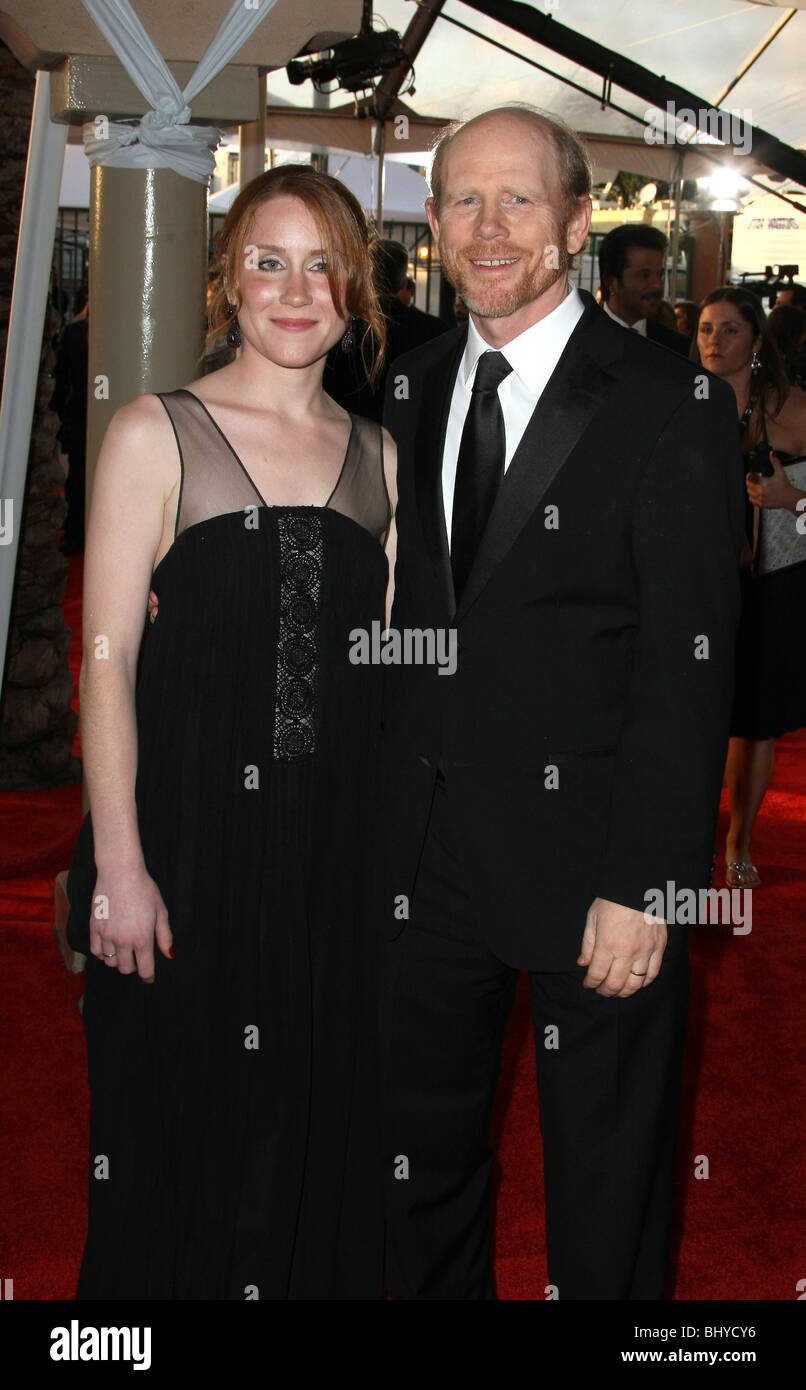 PAIGE HOWARD RON HOWARD 15TH ANNUAL SCREEN ACTORS GUILD AWARDS DOWNTOWN LOS ANGELES CA USA 25 January 2009 Stock Photo