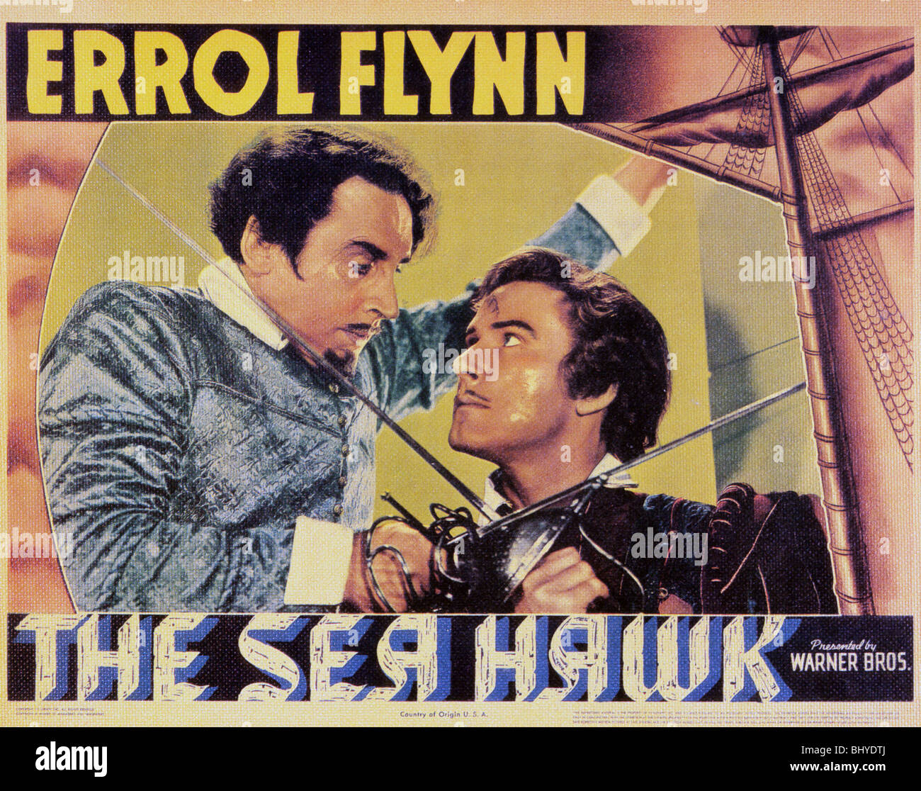 THE SEA HAWK - 1940 Warner film with Errol Flynn Stock Photo