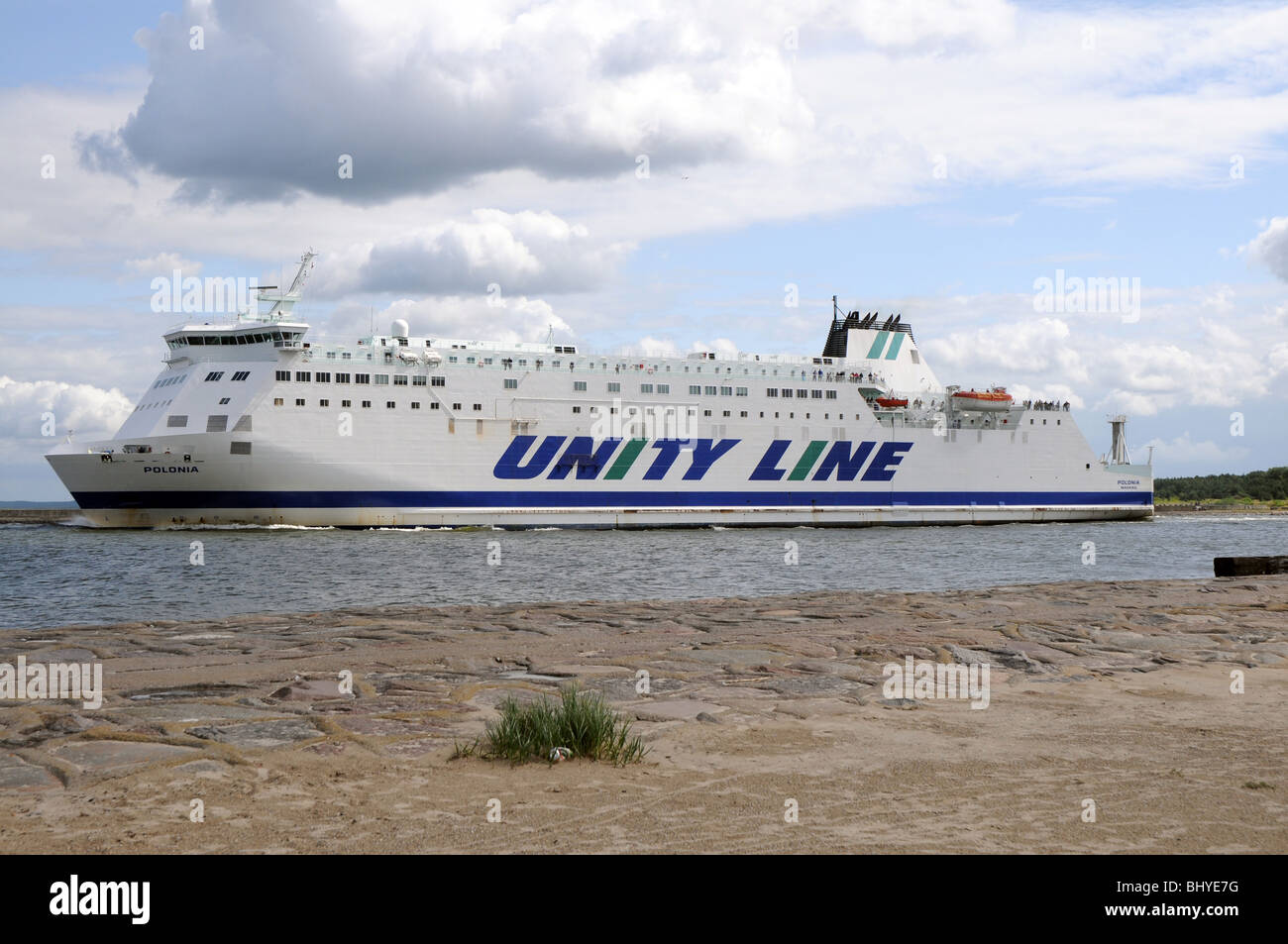 Polish Unity Line "Polonia" ferry boat, Baltic Sea in Swinoujscie, Poland  Stock Photo - Alamy