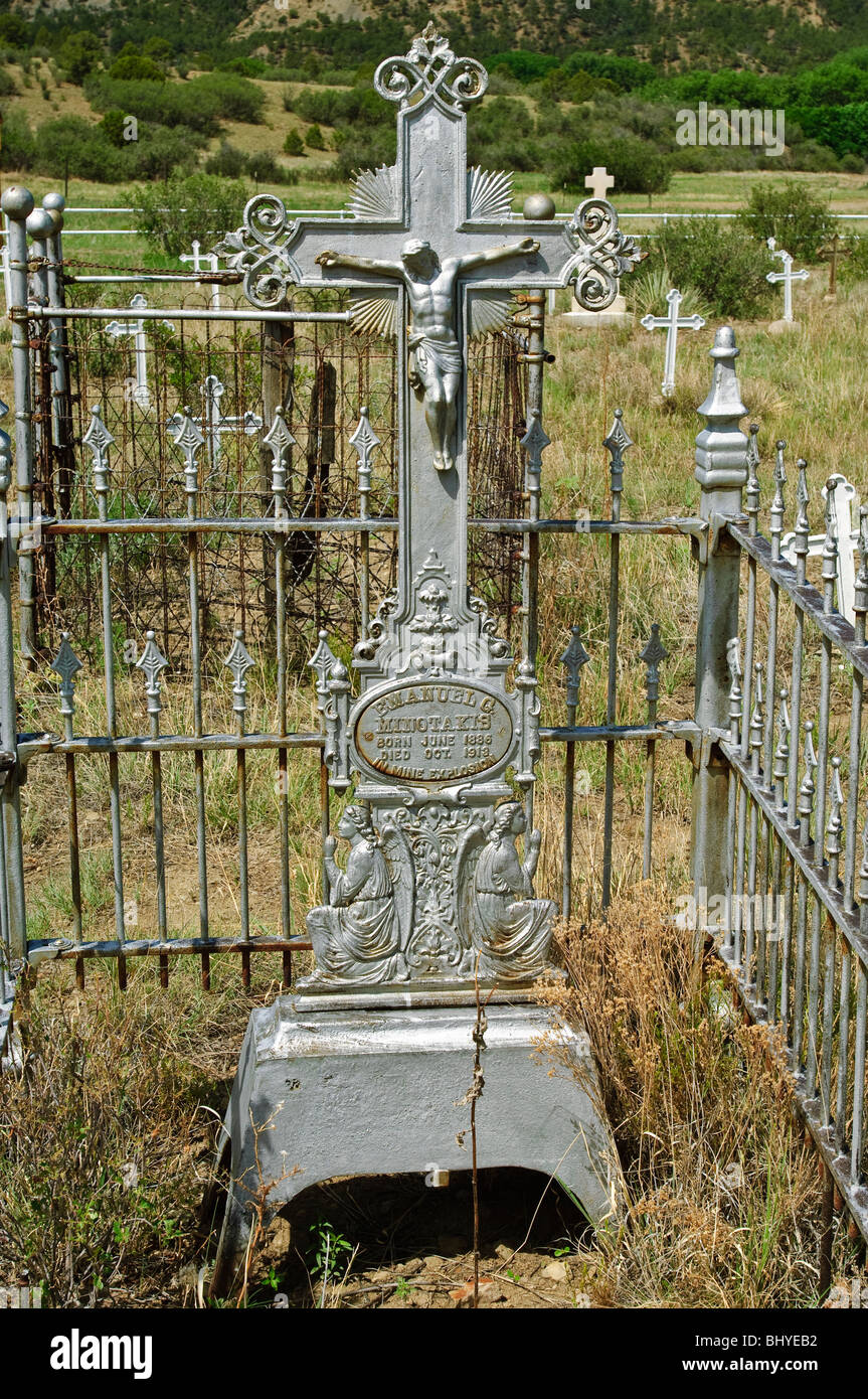 Historic Dawson Cemetery, New Mexico Stock Photo Alamy