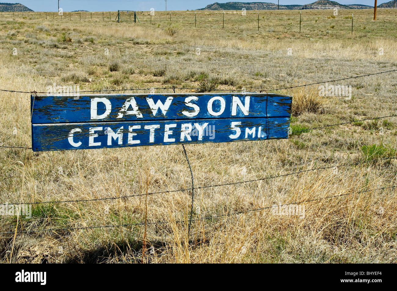 Historic Dawson Cemetery, New Mexico Stock Photo Alamy