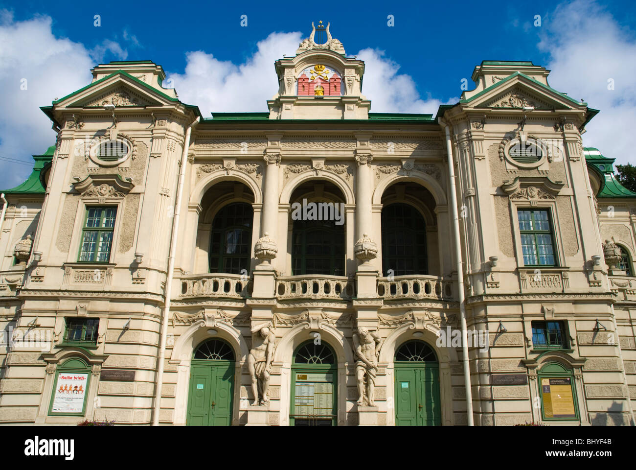 Nacionalais teatris the Latvian National Theatre in Riga Latvia Europe Stock Photo