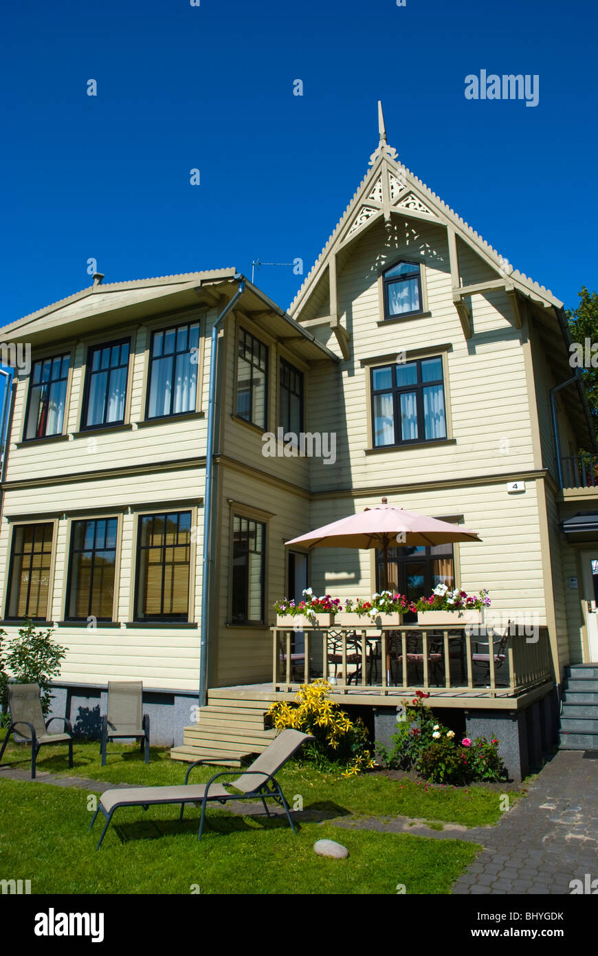 Wooden mansion in Papli street in Pärnu Estonia Europe Stock Photo Alamy