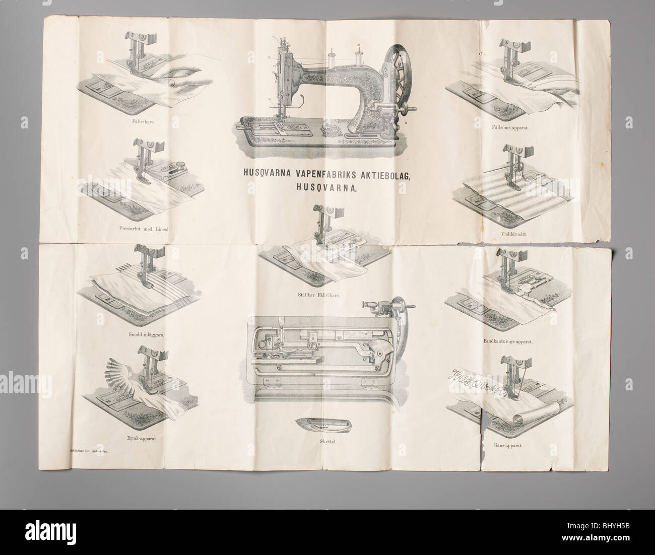 Instructions how to use a swedish Husqvarna sewing machine from the