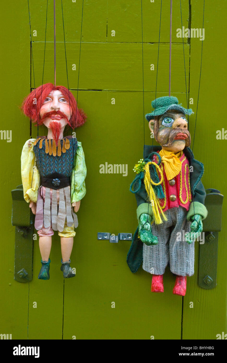 Puppets for sale Mala Strana central Prague Czech Republic Europe Stock Photo