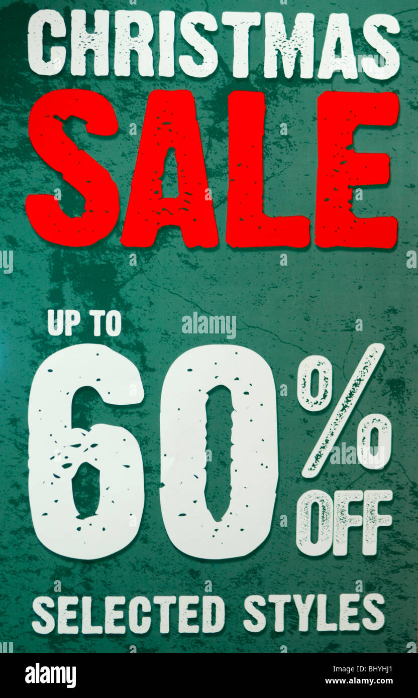 Christmas Shopping Sale Sign, Auckland, New Zealand Stock Photo Alamy