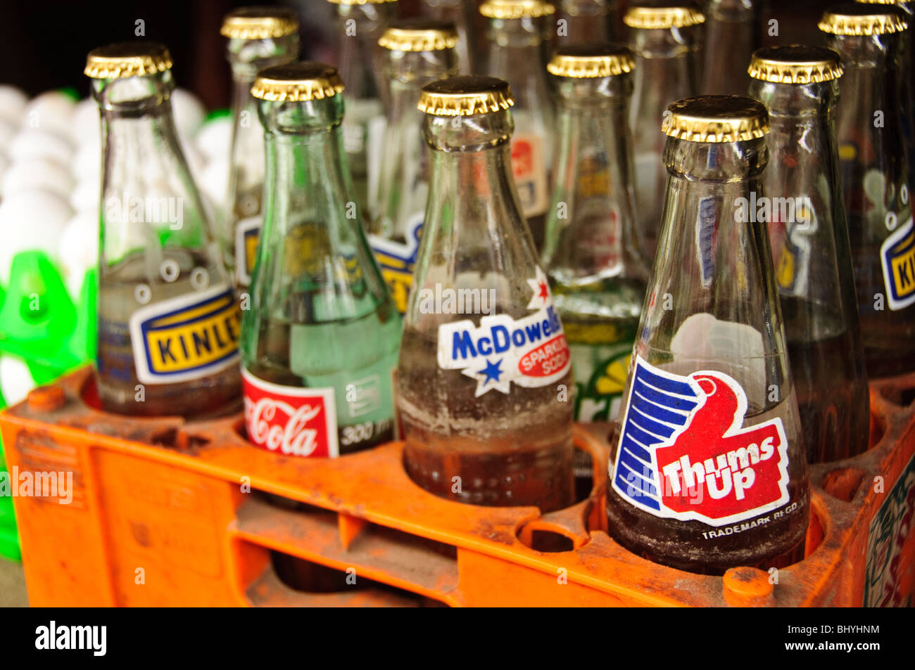Indian Sodas at the market. Kollam, Kerala, India Stock Photo Alamy