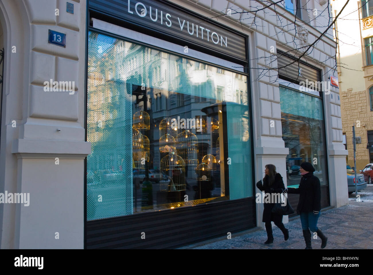bred Krympe progressiv Louis Vuitton shop Parizska street Josefov central Prague Czech Republic  Europe Stock Photo - Alamy