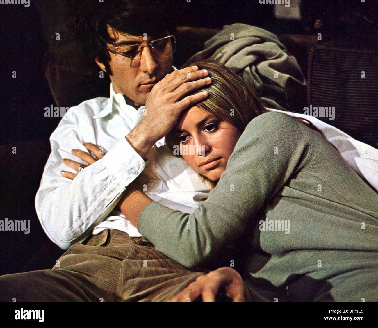 STRAW DOGS - 1971 Talen Associates film with Dustin Hoffman and Susan George Stock Photo