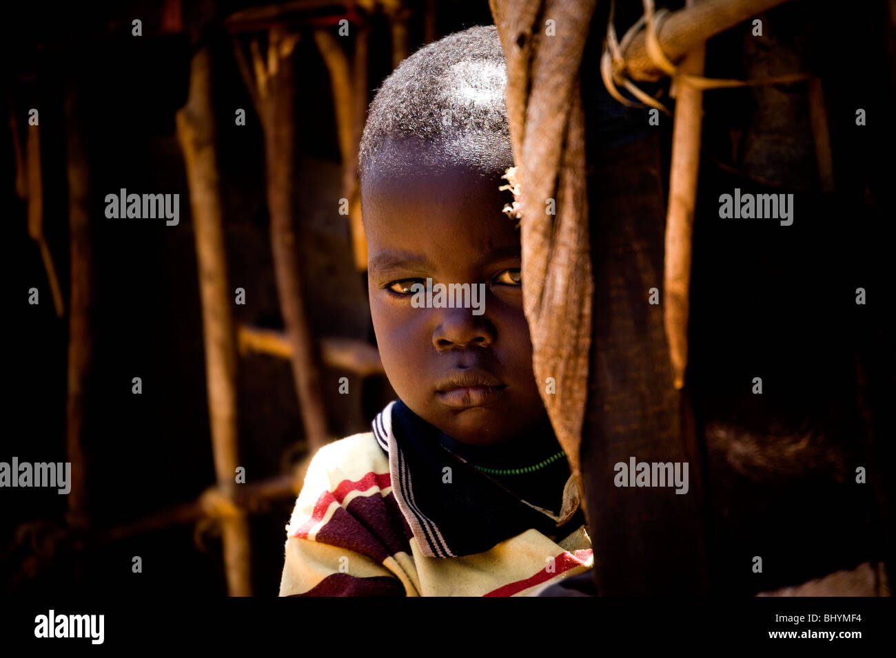 Young child at Samburu village, Kenya, East Africa Stock Photo