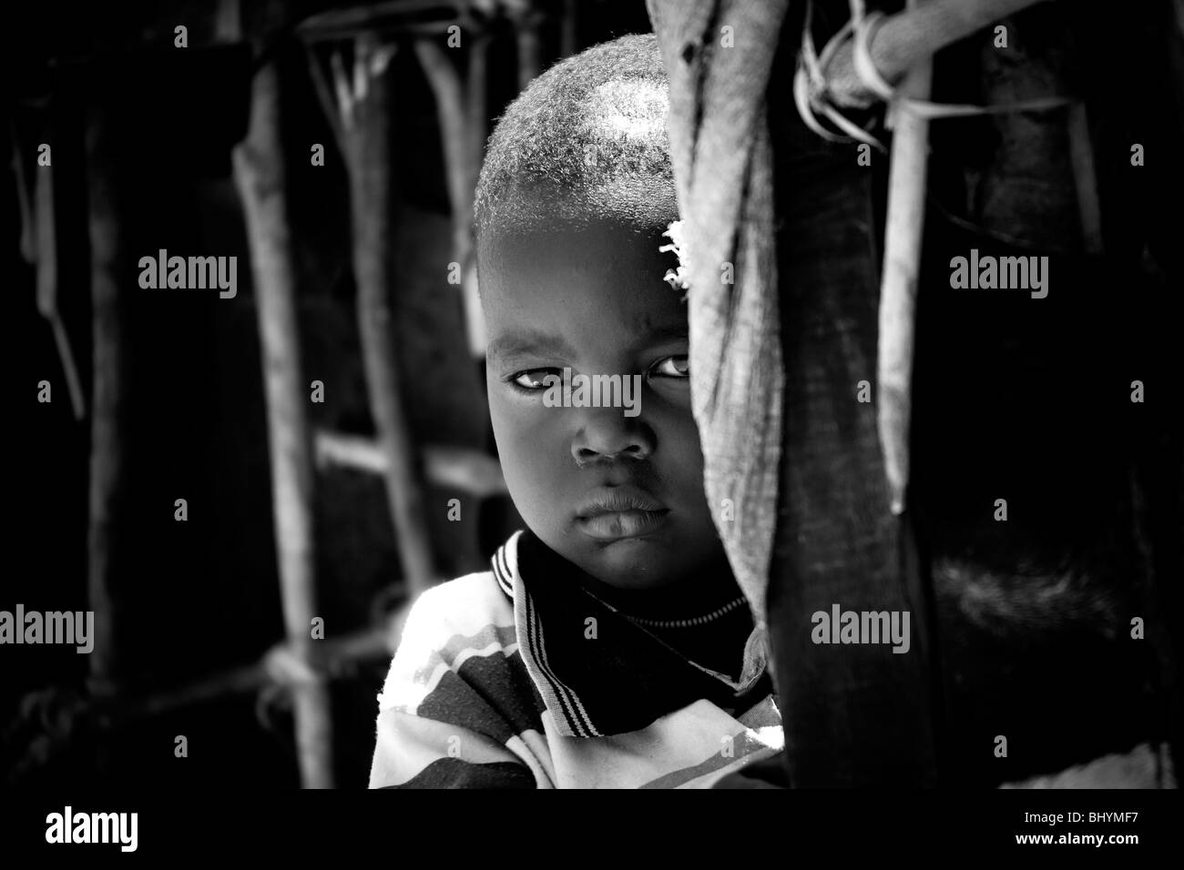 Young child at Samburu village, Kenya, East Africa Stock Photo