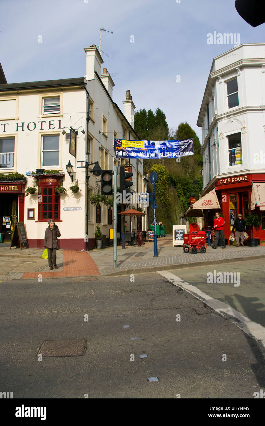 The Entrance Of Tunnel Road Reigate Surrey England Stock Photo