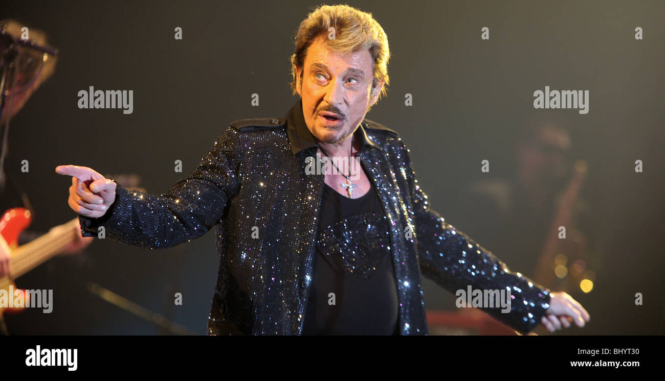 Johny Hallyday: 'Tour 66', the final tour ? (2009) Stock Photo