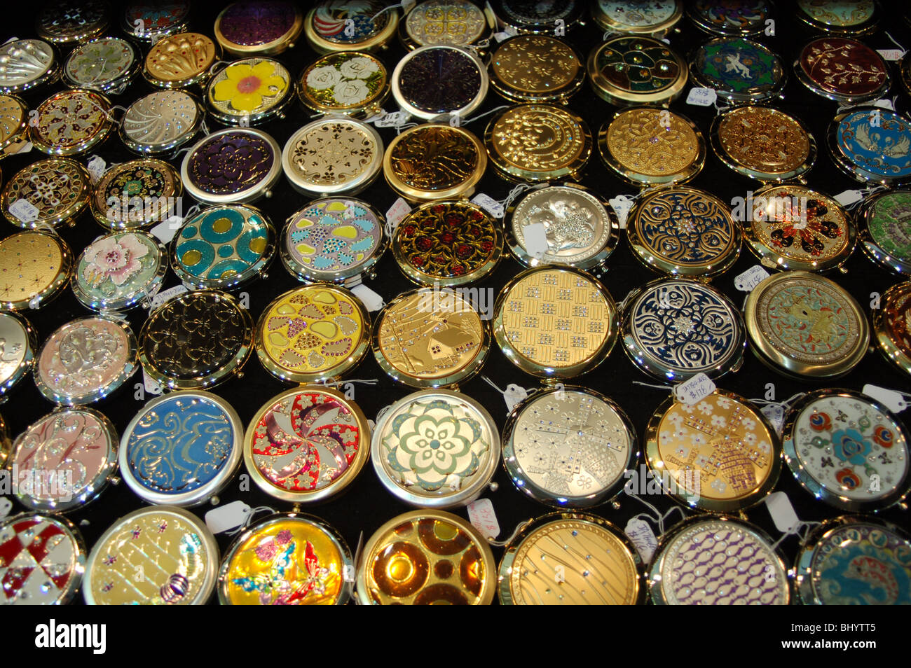Chinese gadgets sold in the night market of HongKong, CHINA Stock Photo