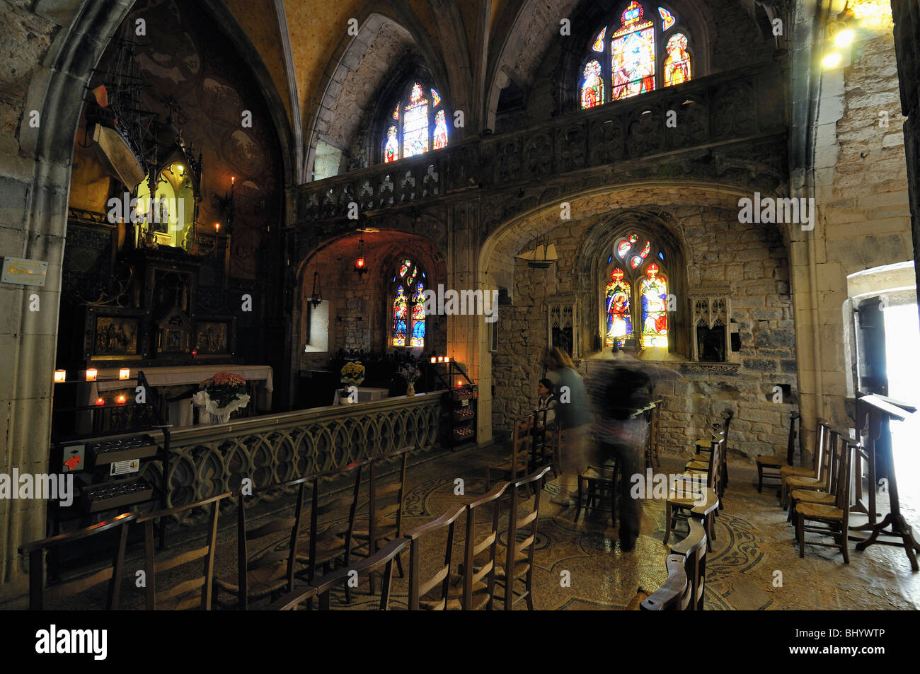 Rocamadour (46) : Chapel of Notre-Dame-de-Rocamadour Stock Photo